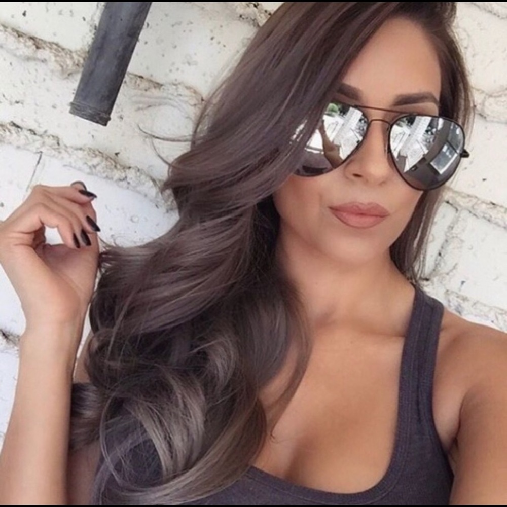 Authentic RayBan mirrored aviators